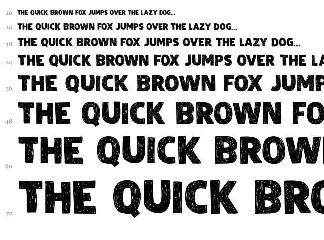 DK Zealand font waterfall